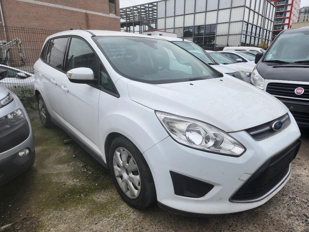 Ford Grand C-max **2015**92kw**benzine**MOTOR TIKT**, Auto's, Voorwielaandrijving, Euro 5, Zwart, Wit