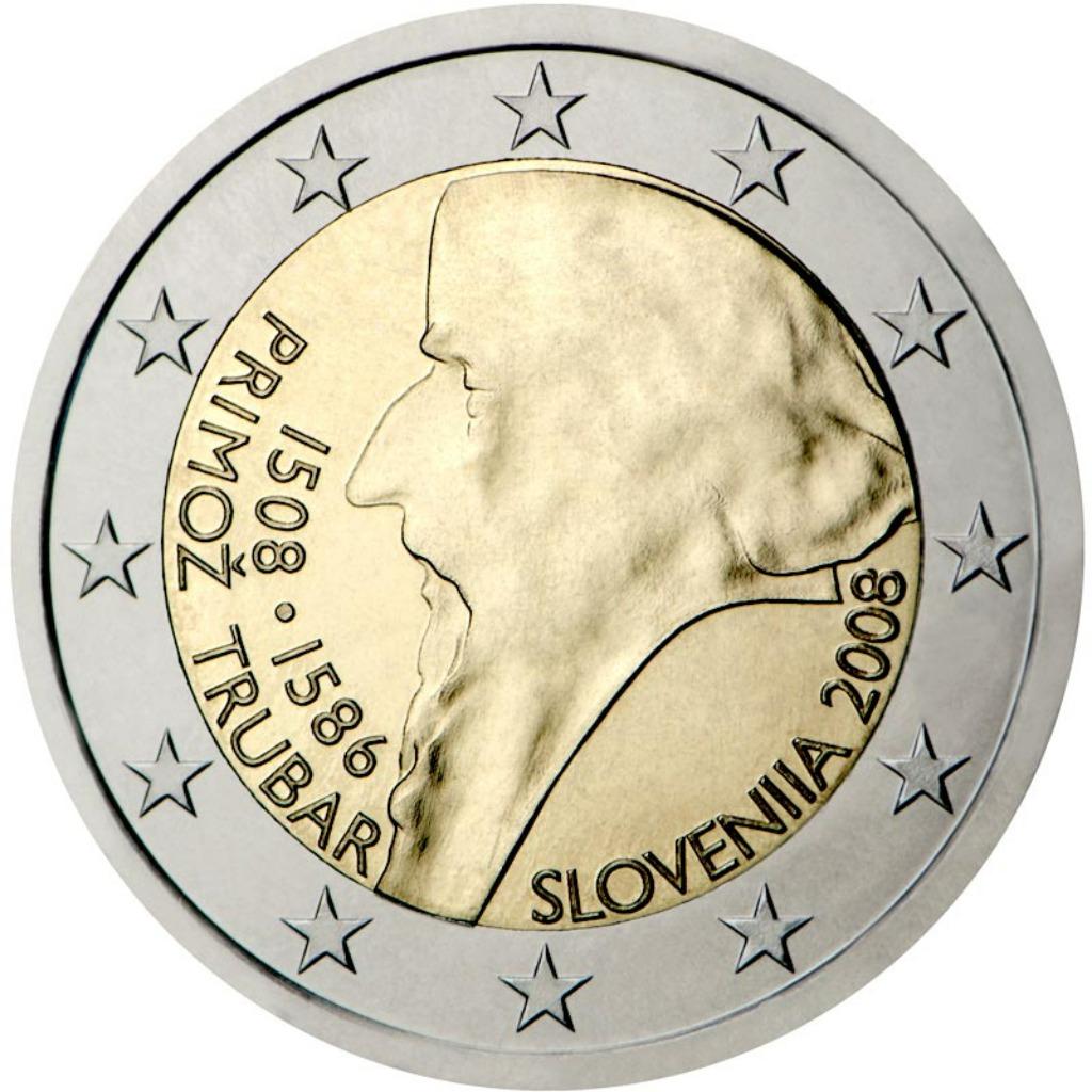 2 euro Slovenië 2008 UNC 500e geboortedag, Ophalen of Verzenden, Slovenië, 2 euro, Setje