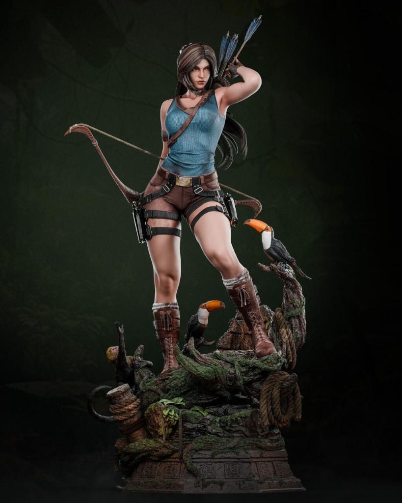 LARA CROFT -   Maquette Kit   Non Peinte Non Assemblée, Hobby en Vrije tijd, Modelbouw | Figuren en Diorama's, Nieuw, Diorama