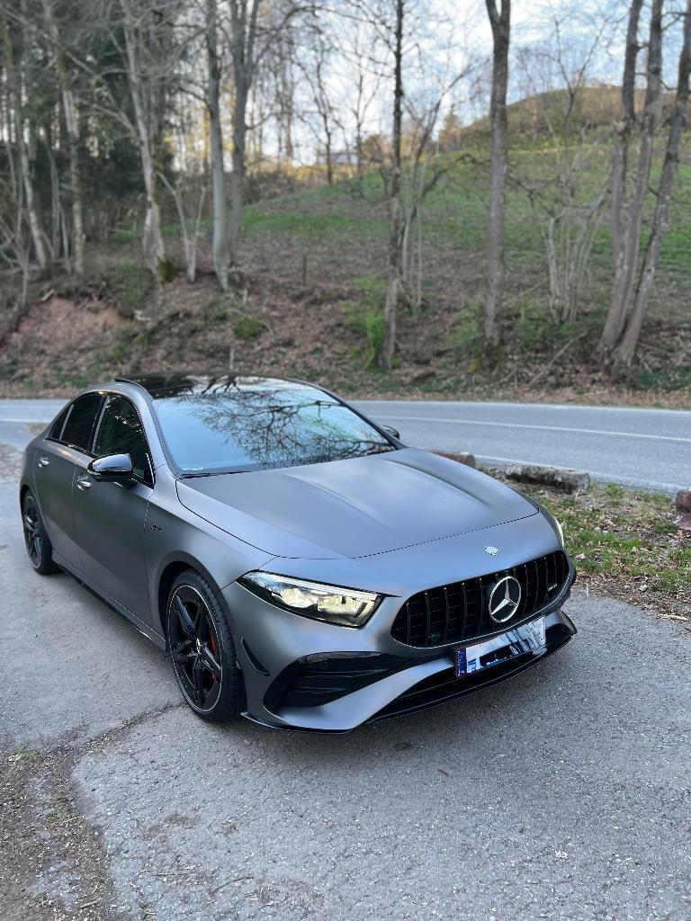 Mercedes-AMG A35 – FULL OPTIONS – Gris Magno (mat), Auto's, Automaat, 4 cilinders, Alcantara, USB