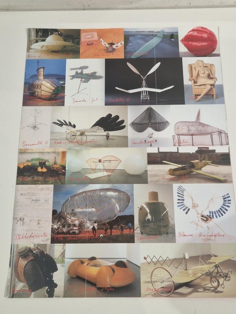 Een affiche plooifolder Panamarenko  2005-2006, Boeken, Ophalen of Verzenden, Zo goed als nieuw, Folder