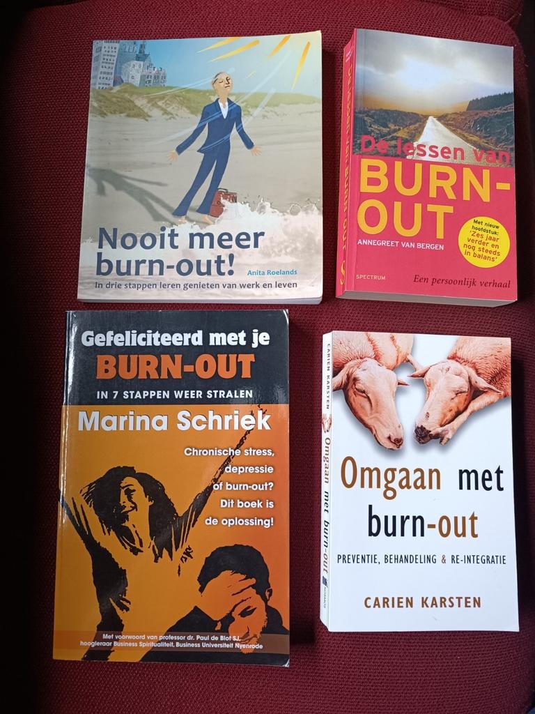 2 x boeken over BURN-OUT, Boeken, Ophalen of Verzenden
