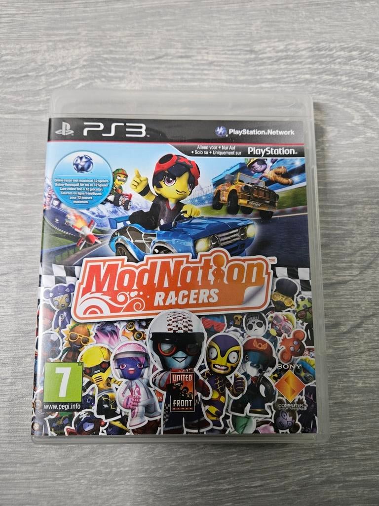 ModNation Racers PS3, Games en Spelcomputers, Games | Sony PlayStation 3, Zo goed als nieuw, Racen en Vliegen, Vanaf 3 jaar, Online