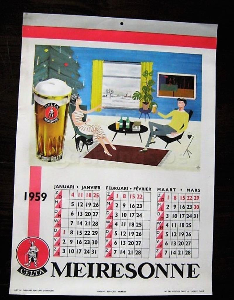 3 kalenders MEIRESONNE, Ophalen of Verzenden, Zo goed als nieuw, Overige typen