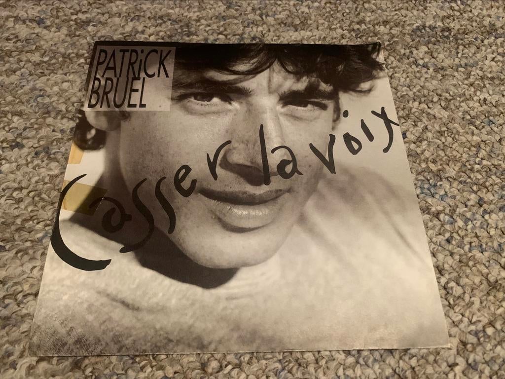 Patrick Bruel Casser la voix vinyle 45 tours pour collection, Gebruikt, Overige genres