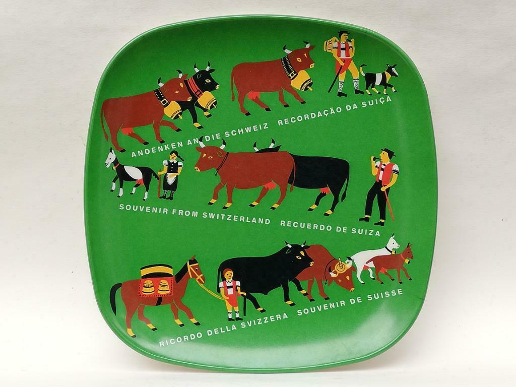 Mooie retro schaal - Ornamin - Souvenir Zwitserland - 60/70s, Ophalen of Verzenden