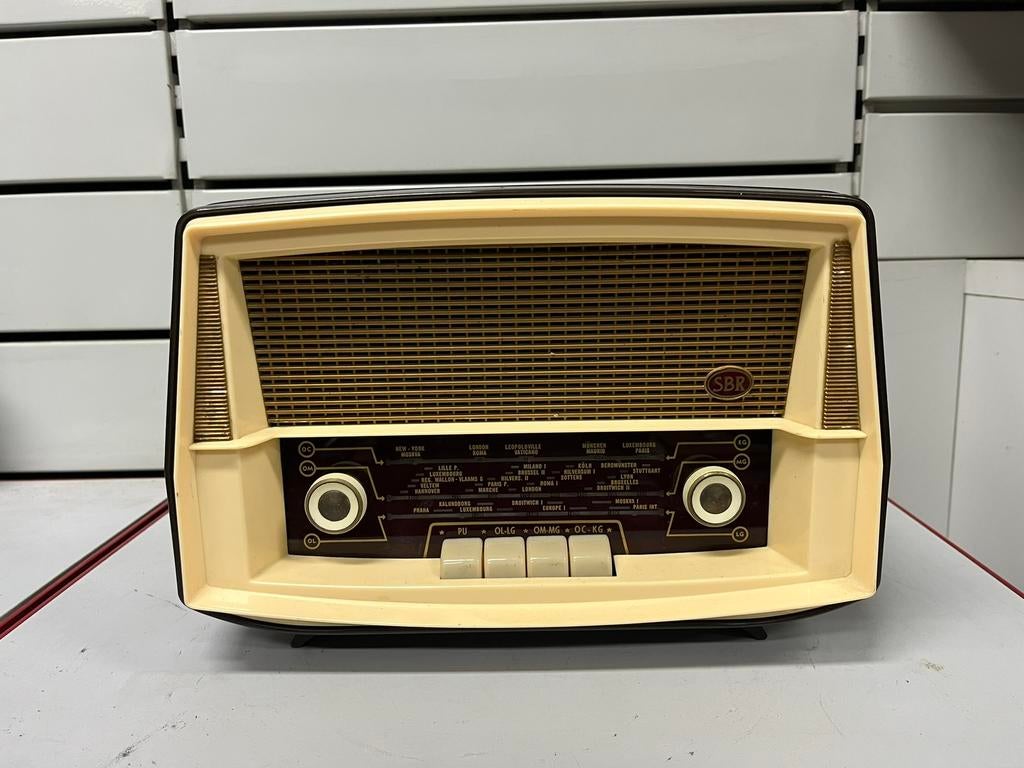Vintage SBR R1 radio - jaren 50 - Retro decor/collectie, Audio, Tv en Foto, Radio's, Radio, Ophalen of Verzenden