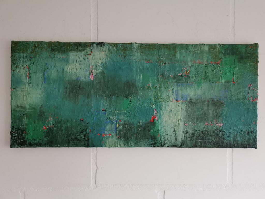 Samenwerking - Monet en De Stael - abstract schilderij, Antiek en Kunst, Ophalen