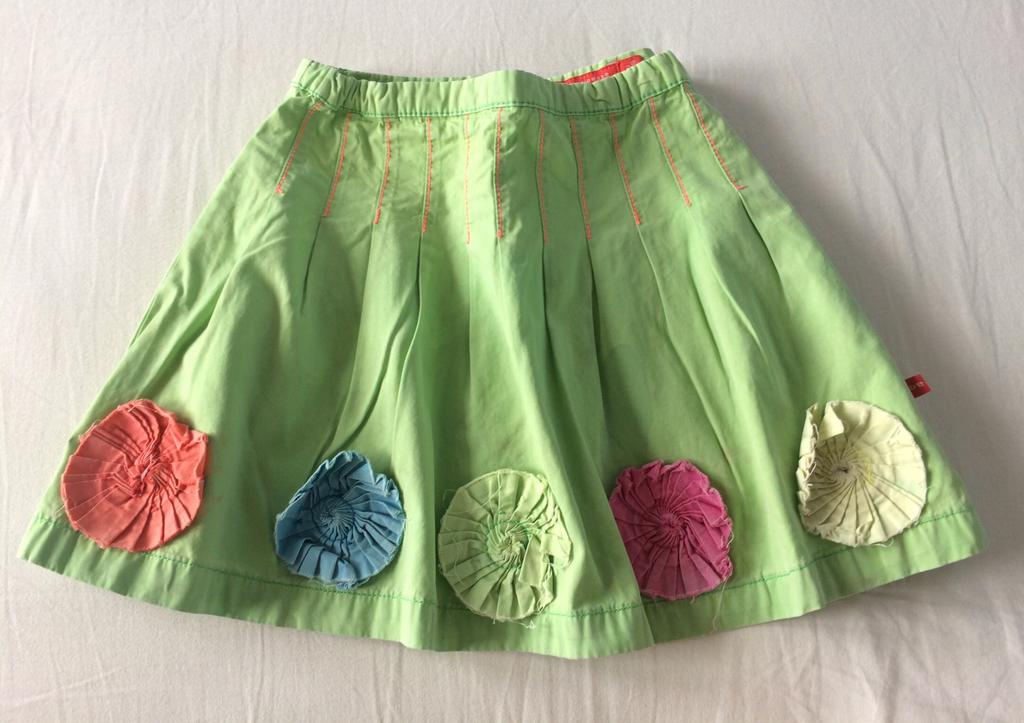 groen zomer rokje bengh per principesse 110 116, Gebruikt, Meisje, Ophalen of Verzenden, Jurk of Rok