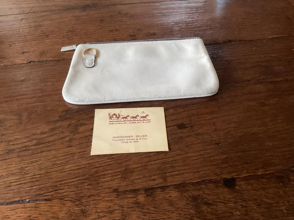 Delvaux kleine tas, Handtassen en Accessoires, Tassen | Damestassen, Ophalen of Verzenden, Gebruikt, Wit