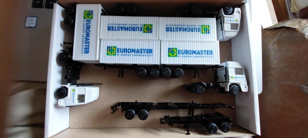 H0LK 0906 EUROMASTER VLOOT 1:87., Verzenden, Zo goed als nieuw, Bus of Vrachtwagen, Overige merken
