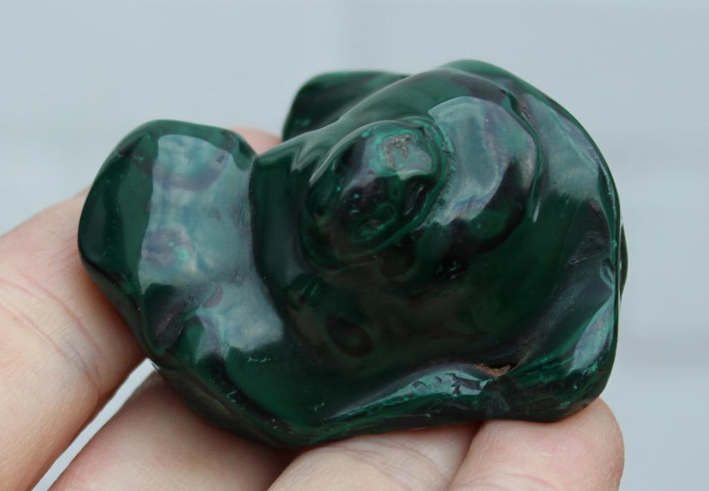 gepolierde MALACHIET uit CONGO, Verzamelen, Ophalen of Verzenden, Mineraal