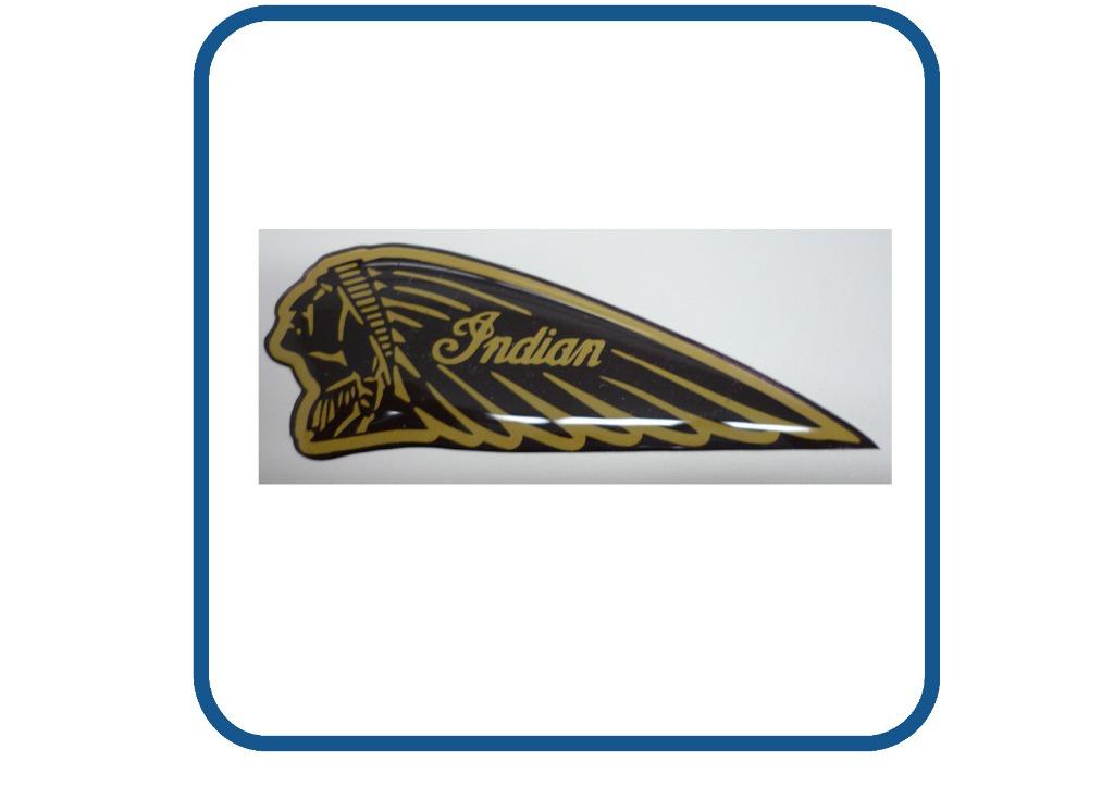 Indian Helm, tank, frame, Bike Motor sticker in 3D set prijs, Verzamelen, Verzenden, Nieuw, Overige typen