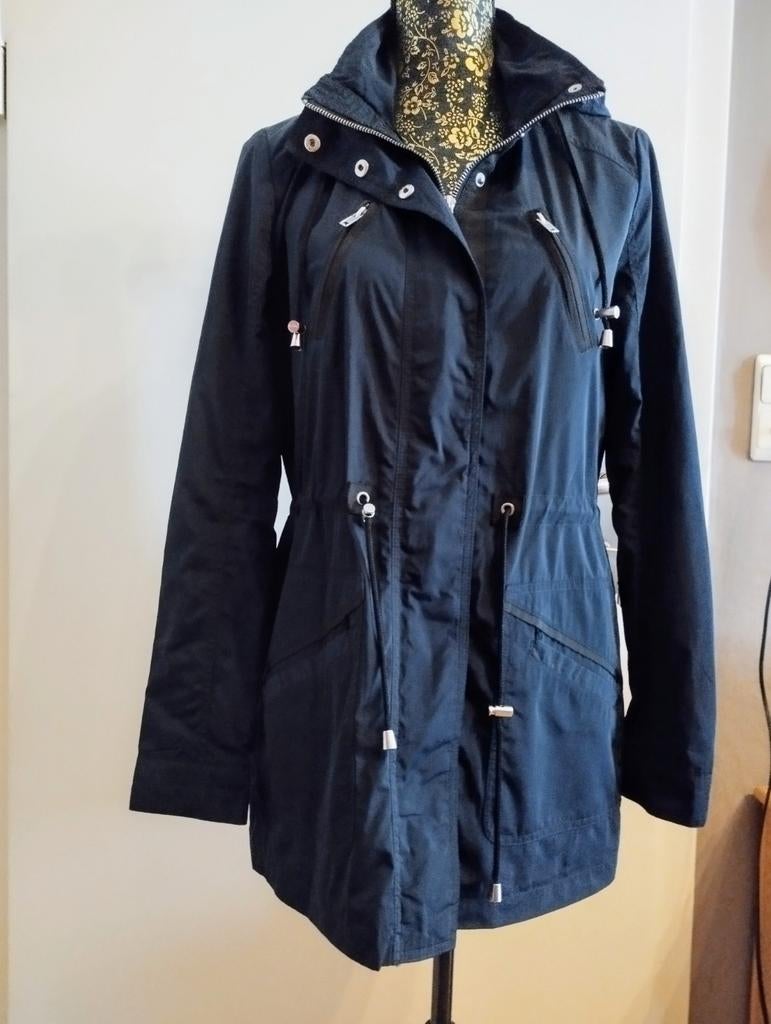 Veste parka en bleu marine taille 38, Vêtements | Femmes, Vestes | Été, Enlèvement, Comme neuf, Bleu