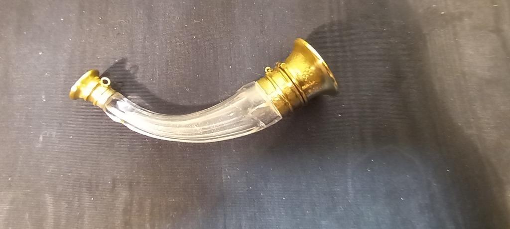 COLLECTOR:ANCIEN FLACON A SELS CRISTAL TAILLE ET POMPONNE, Enlèvement ou Envoi