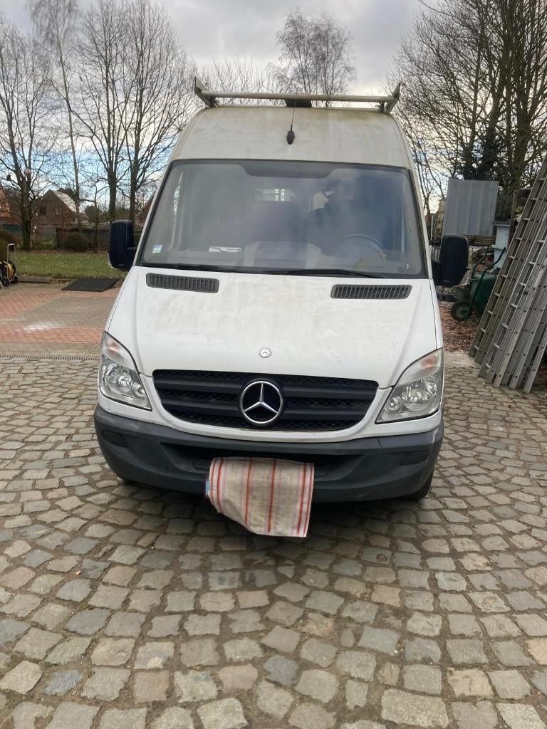 Mercedes Sprinter 313 CDI, Auto's, Euro 5, Zwart, Wit, Mercedes-Benz
