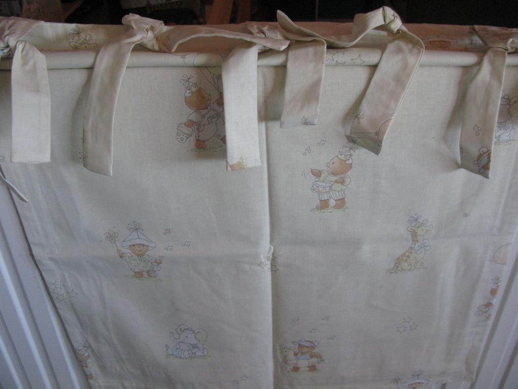Baby gordijnen met beertjes inclusief gordijnroede, Enlèvement ou Envoi, Utilisé, Rideaux ou Lamelles