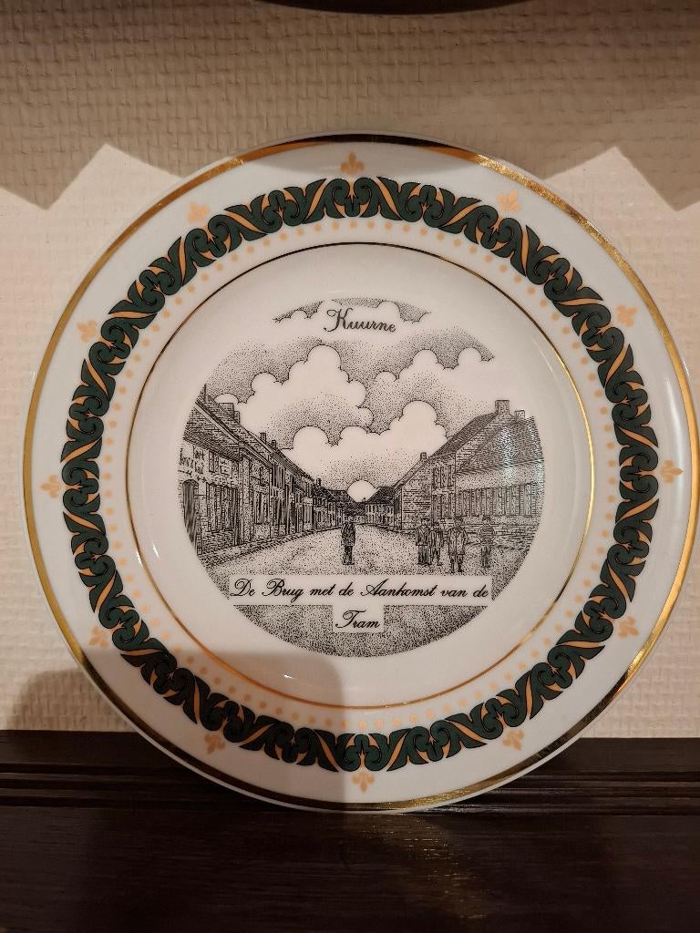 2 unieke borden KUURNE porselein (g swaenepoel), Antiek en Kunst, Ophalen of Verzenden
