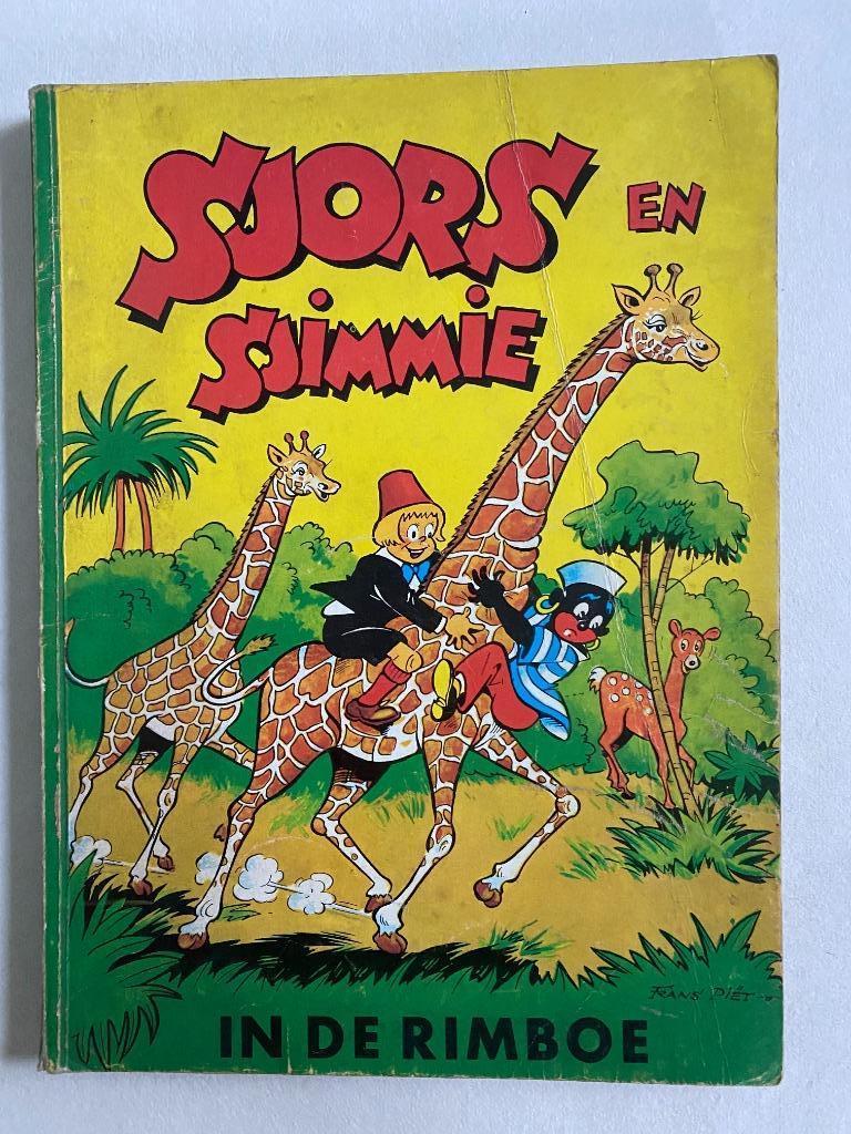 Sjors en Sjimmie 12 : In de rimboe (1e druk 1961), Gelezen, Eén stripboek, Ophalen of Verzenden, Frans Piet