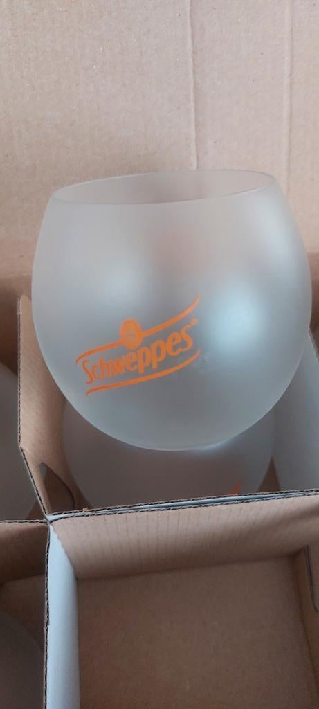 6 verres boule Schweppes neuf, Collections, Enlèvement ou Envoi