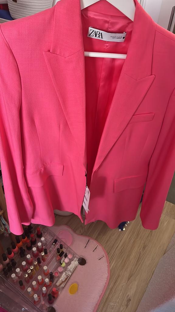 Blazer veste rose neuve lin M, Ophalen of Verzenden