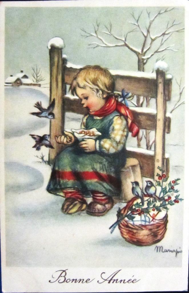 KAART FANTASIE- KINDEREN- MARIAPIA, Enlèvement ou Envoi, 1940 à 1960, Affranchie, Enfants