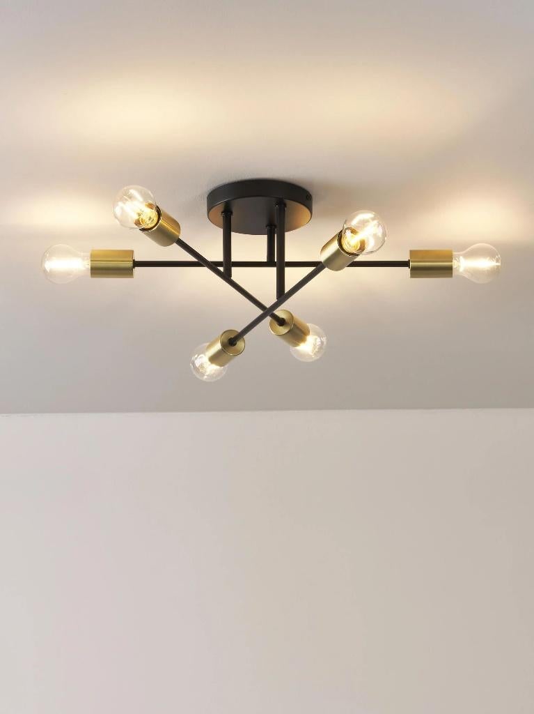 Plafondlamp Venja (Westwing), Huis en Inrichting, Lampen | Plafondlampen, Zo goed als nieuw, Metaal, Ophalen
