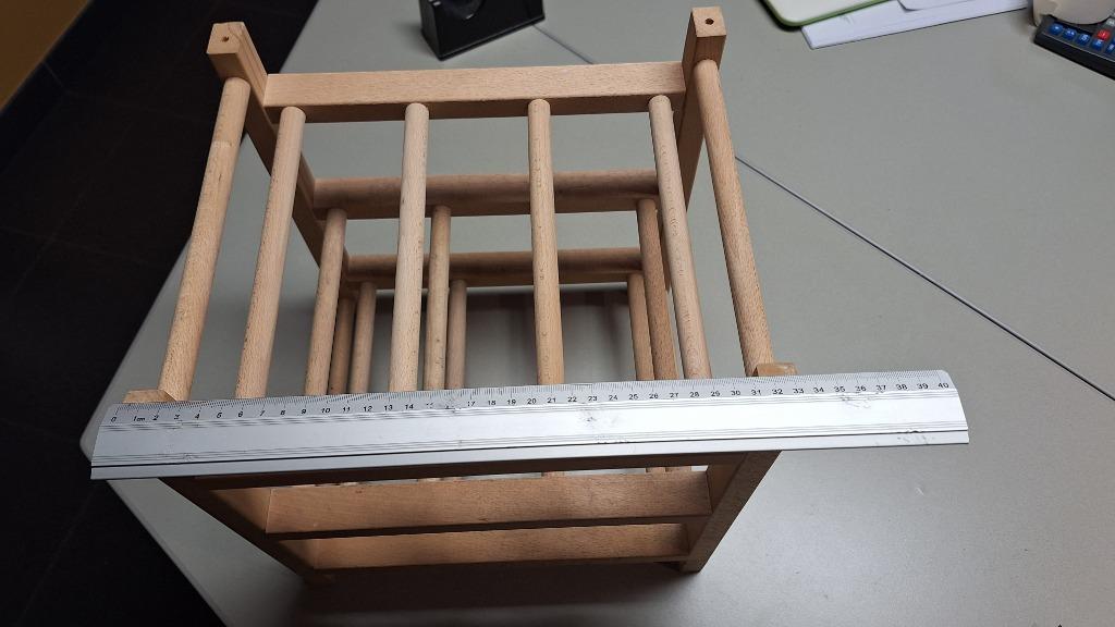 IKEA  Stapelbaar wijnrekje voor 9 flessen, Ophalen of Verzenden, Zo goed als nieuw, Hout, 5 tot 15 flessen