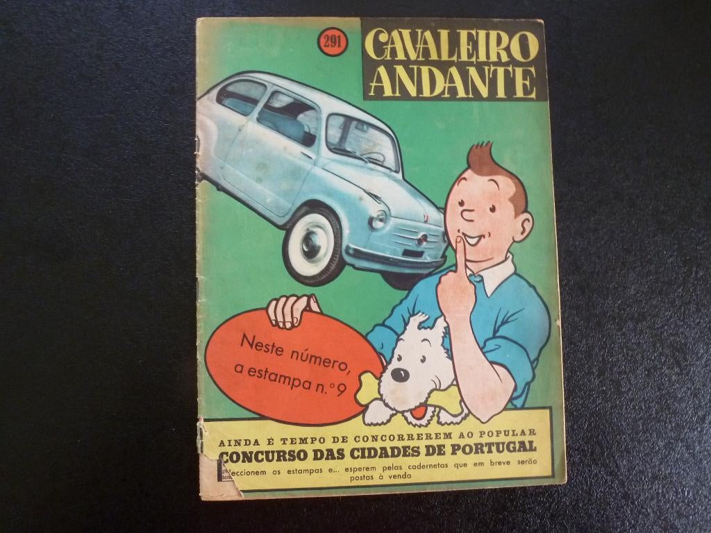 Magazine Cavaleiro Andante Portugal, Livres, Une BD, Enlèvement ou Envoi, Utilisé, Hergé