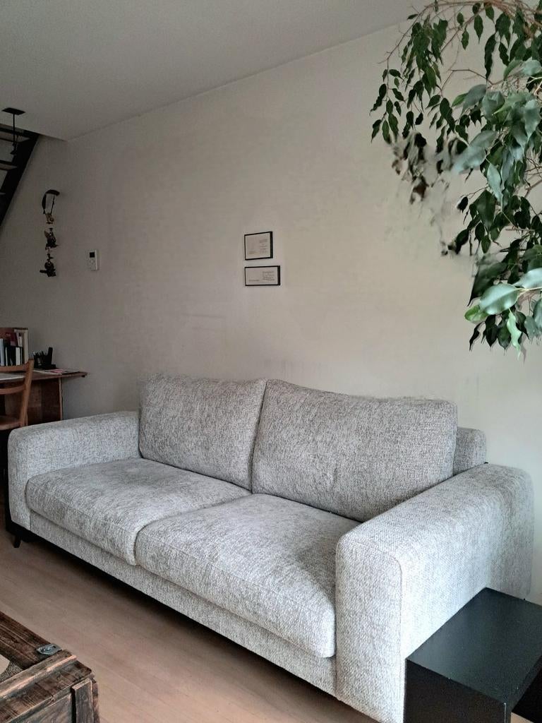 Long Island zetel, grijs/zilvere (3-4p) - perfecte staat, Maison & Meubles, Enlèvement
