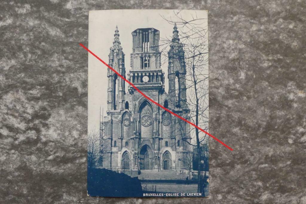 Postkaart 22/4/1909 Brussel, Eglise de Laeken, België, Collections, Enlèvement ou Envoi, Avant 1920, Affranchie, Bruxelles (Capitale)