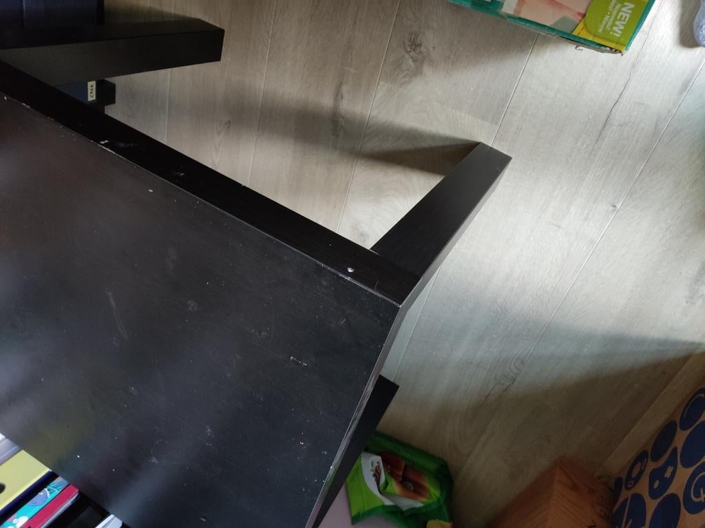 Ikea lack tafeltjes blauw en zwart, Ophalen, Gebruikt