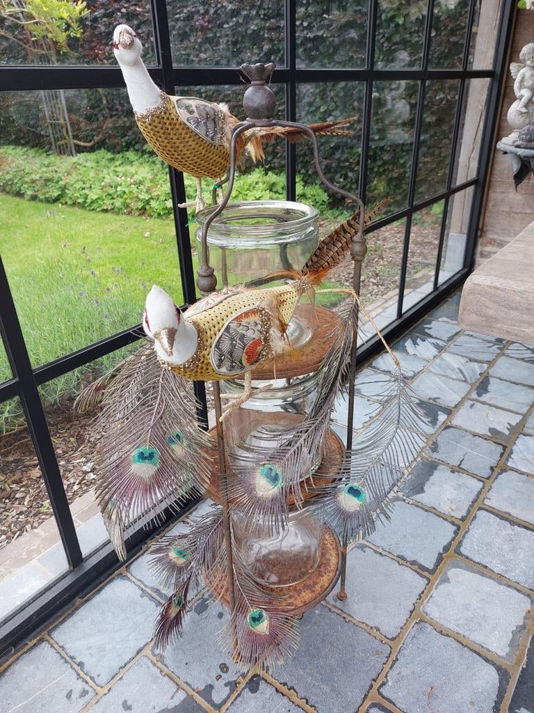 Prachtige brocante etagere 110 cm hoogte, Jardin & Terrasse, Enlèvement, Comme neuf