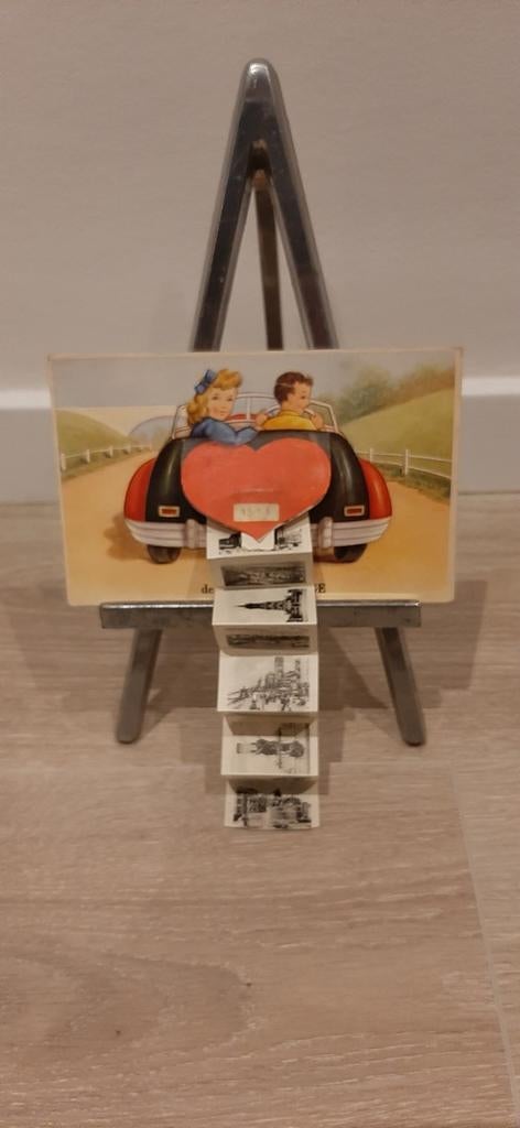 Leporello systeemkaart un bonjour de BLANKENBERGE, Ophalen, 1940 tot 1960, Ongelopen