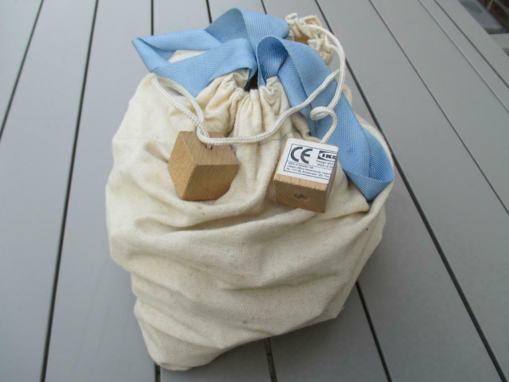 sac de blocs de construction en bois Ikea, Enlèvement ou Envoi, Utilisé