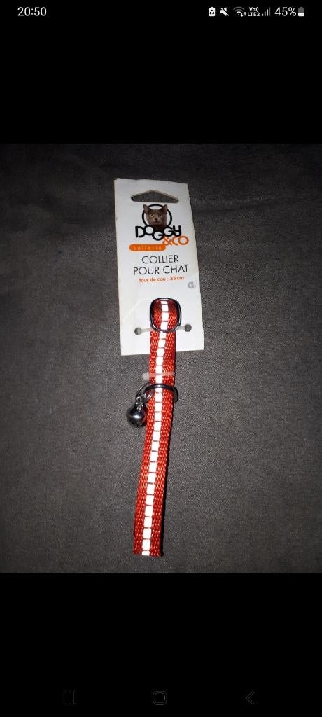 Collier chat, Enlèvement ou Envoi