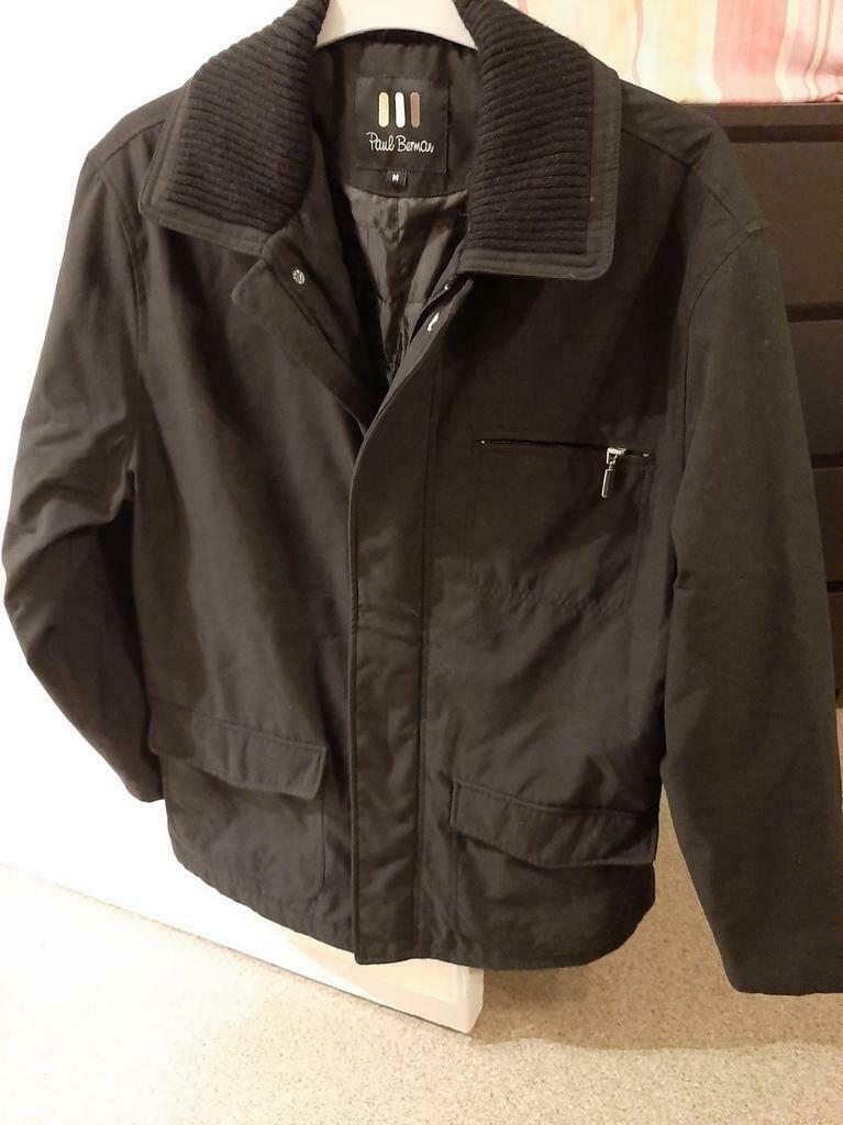 Veste d'hiver pour homme taille médium tout nouveau, Enlèvement, Comme neuf, Noir
