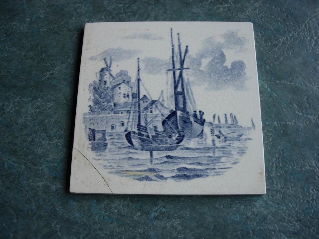 Delfts tegel visserboten, Ophalen of Verzenden