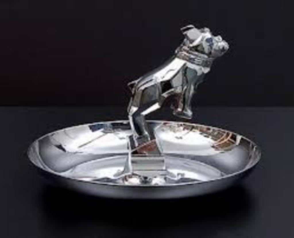 Chrome asbak Mack truck bulldog reclame vintage decoratie, Verzamelen, Ophalen of Verzenden, Gebruikt, Gebruiksvoorwerp