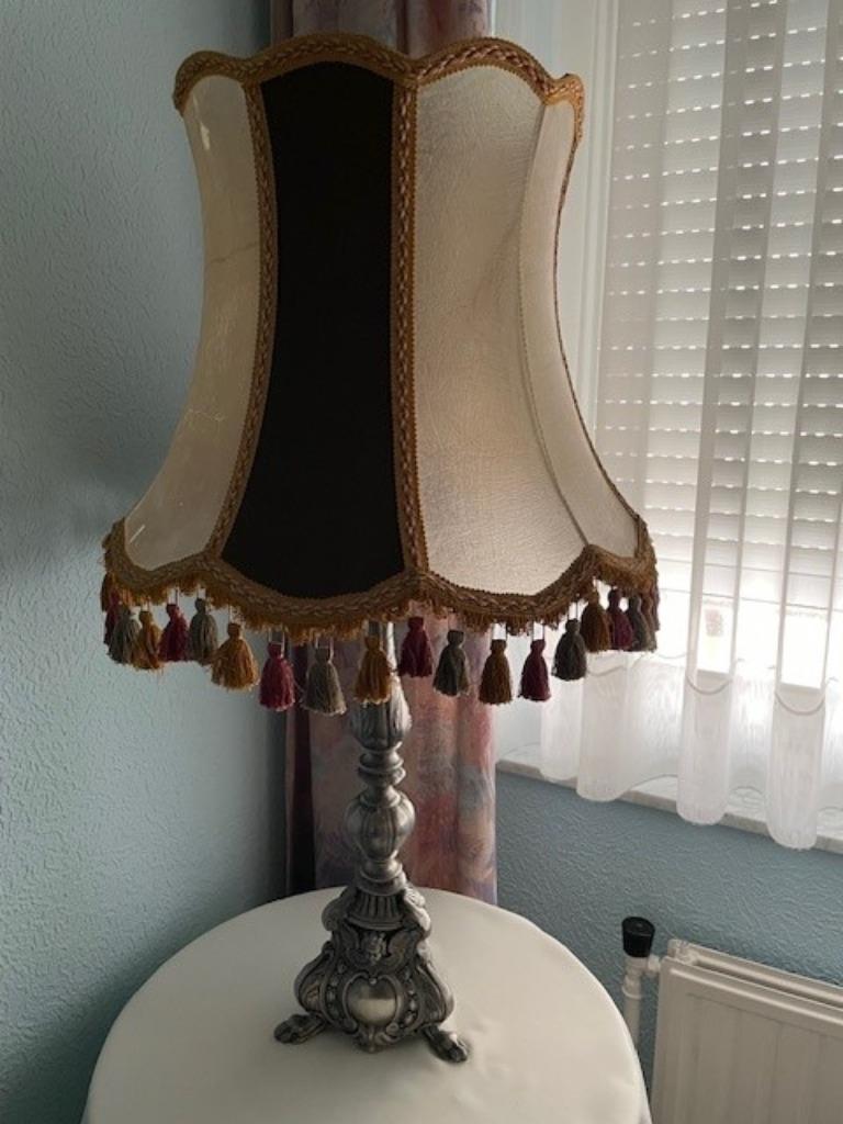 Tinnen lamp, Overige materialen, Gebruikt, 50 tot 75 cm, Antiek
