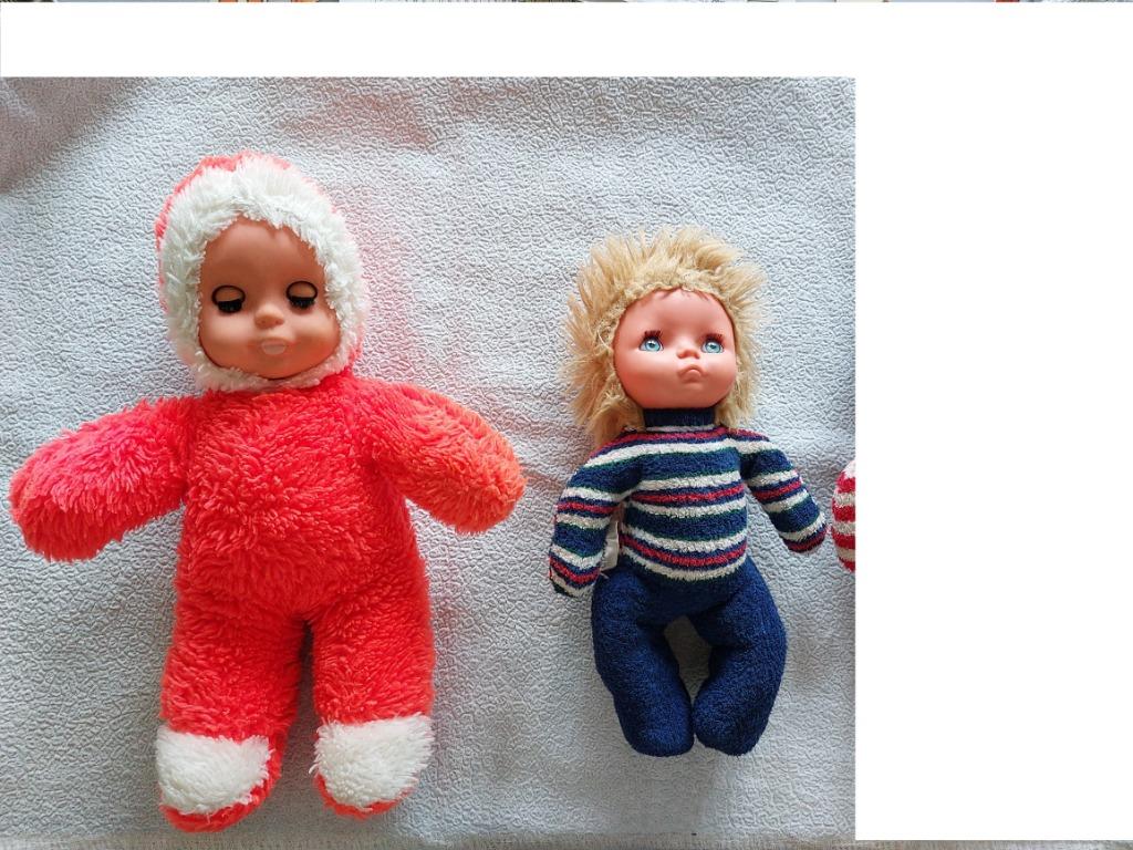 Twee prachtige vintage poppen jaren '60 1 Boulgom 1 eskimo, Verzamelen, Poppen, Ophalen of Verzenden, Zo goed als nieuw, Pop