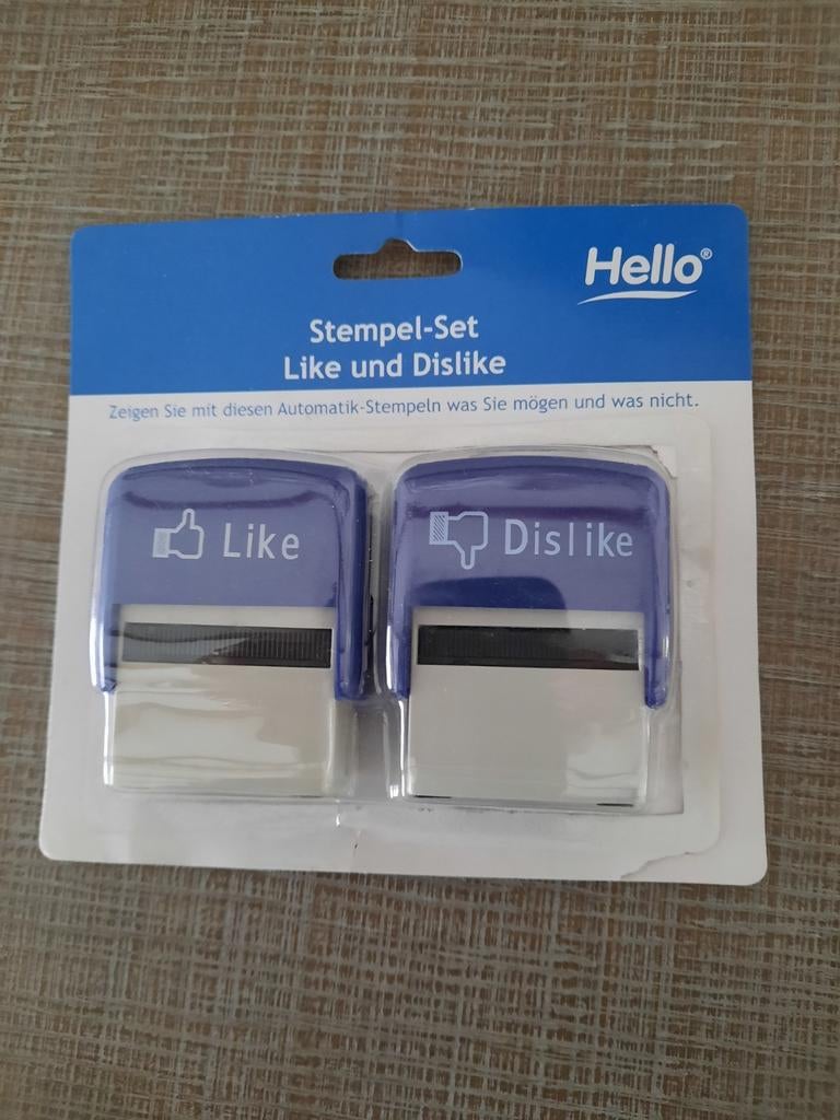 2 stempel, like en dislike, Ophalen of Verzenden, Zo goed als nieuw