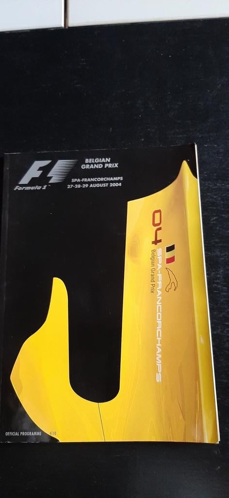 Formula 1 programma boekje Spa 2004, Boeken, Ophalen of Verzenden, Nieuw