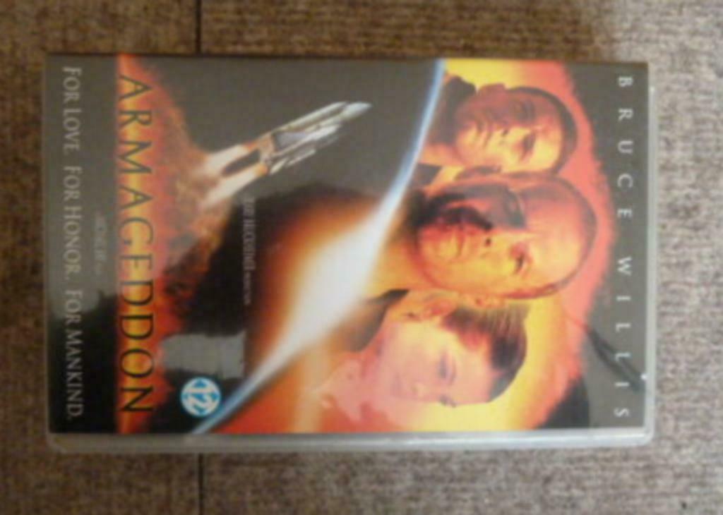 VHS video cassette ARMAGEDDON Bruce Willis, Alle leeftijden, Ophalen of Verzenden, Overige genres