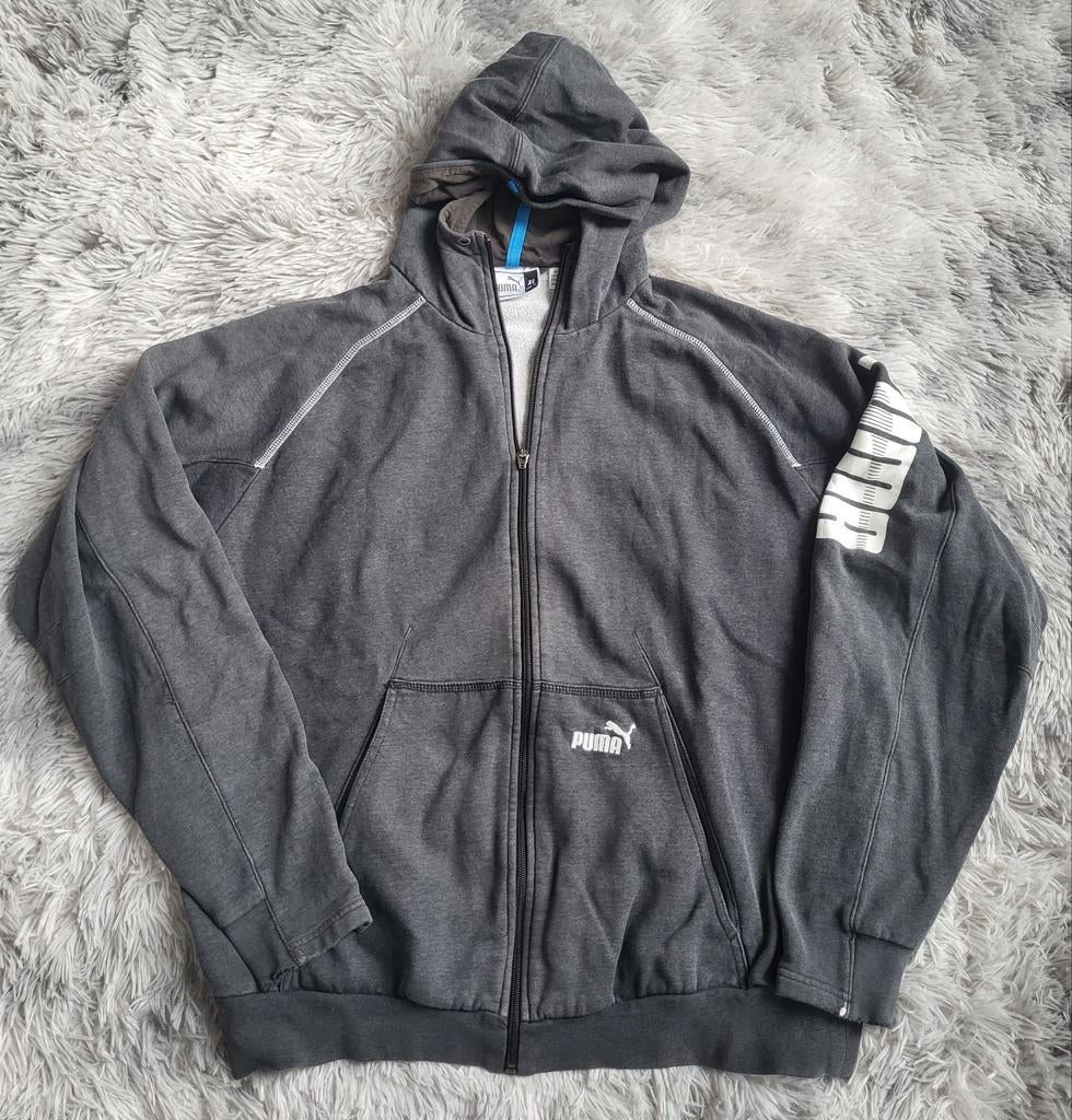 Sweat à capuche zippé Puma – Gris Anthracite – Taille XL, Gris, Enlèvement ou Envoi, Taille 56/58 (XL), PUMA
