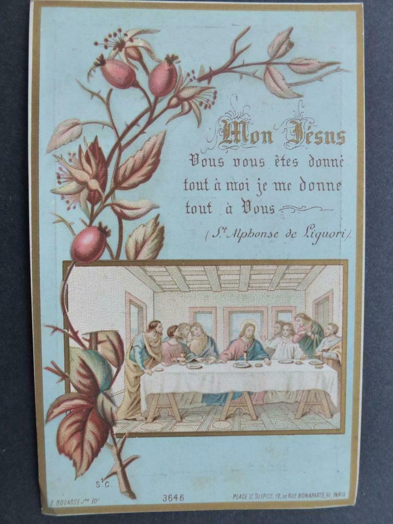 bidprentje eerste Communie Maldegem 1895 Aline Van Nieuwenhu, Verzamelen, Bidprentjes en Rouwkaarten, Verzenden, Bidprentje