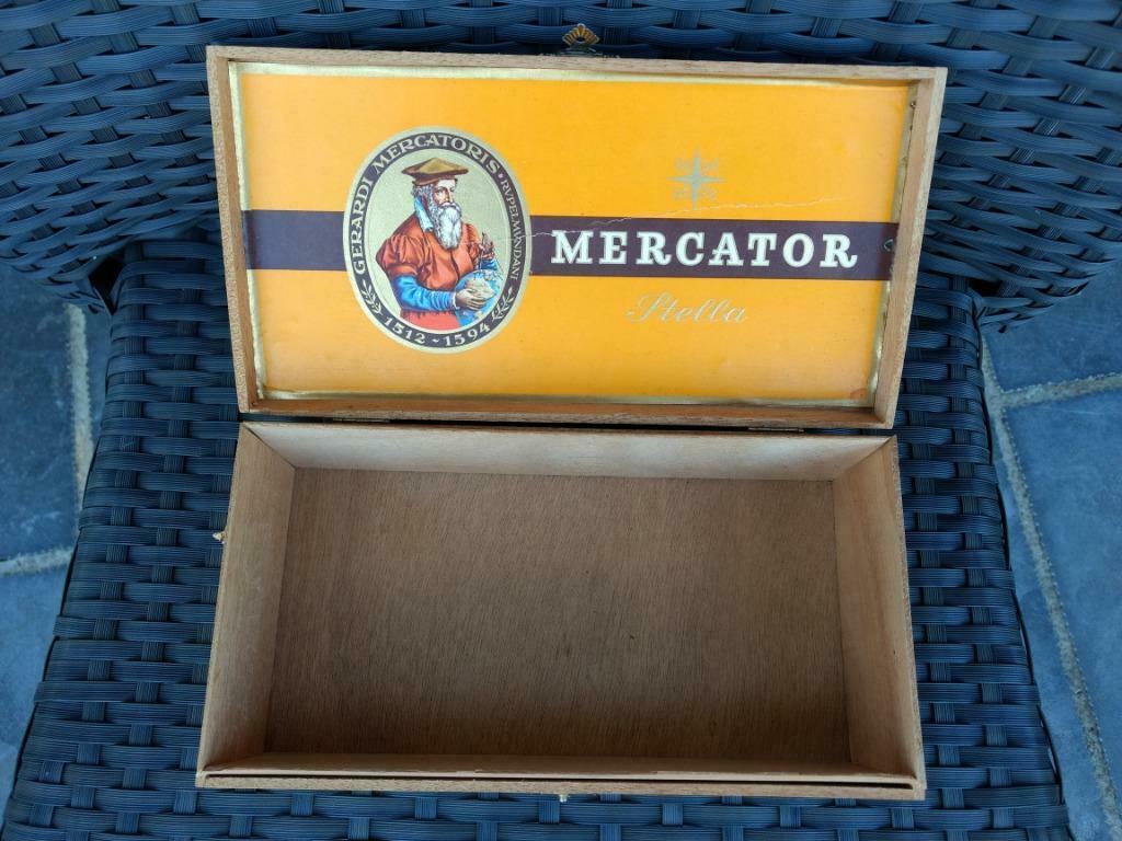 Houten sigarenkistje Mercator, Ophalen of Verzenden