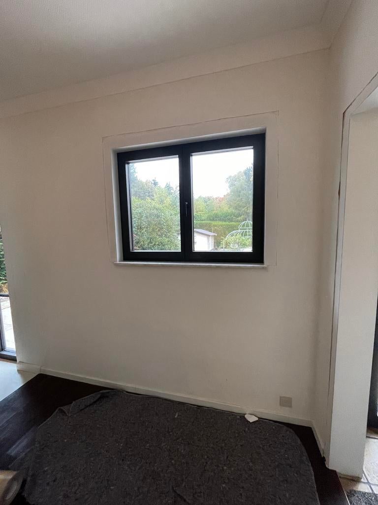 Raam aluminium steellook in ral 9005, Ophalen, Gebruikt