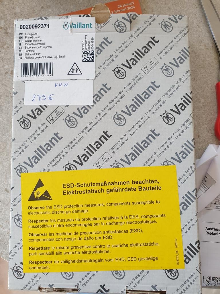 Vaillant printplaat 0020092371, Doe-het-zelf en Bouw, Ophalen of Verzenden