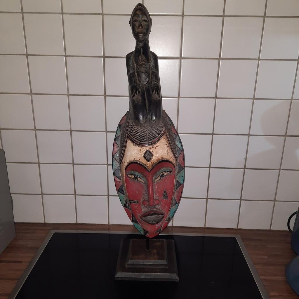 Masker uit Kameroen , 62 cm hoog , originele staat !, Ophalen of Verzenden